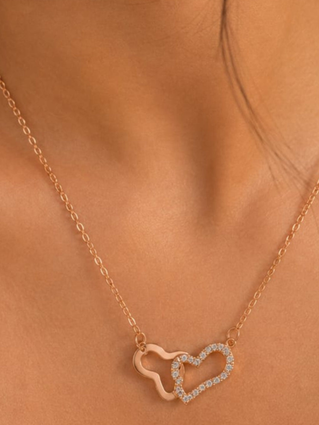 Joint heart pendant necklace