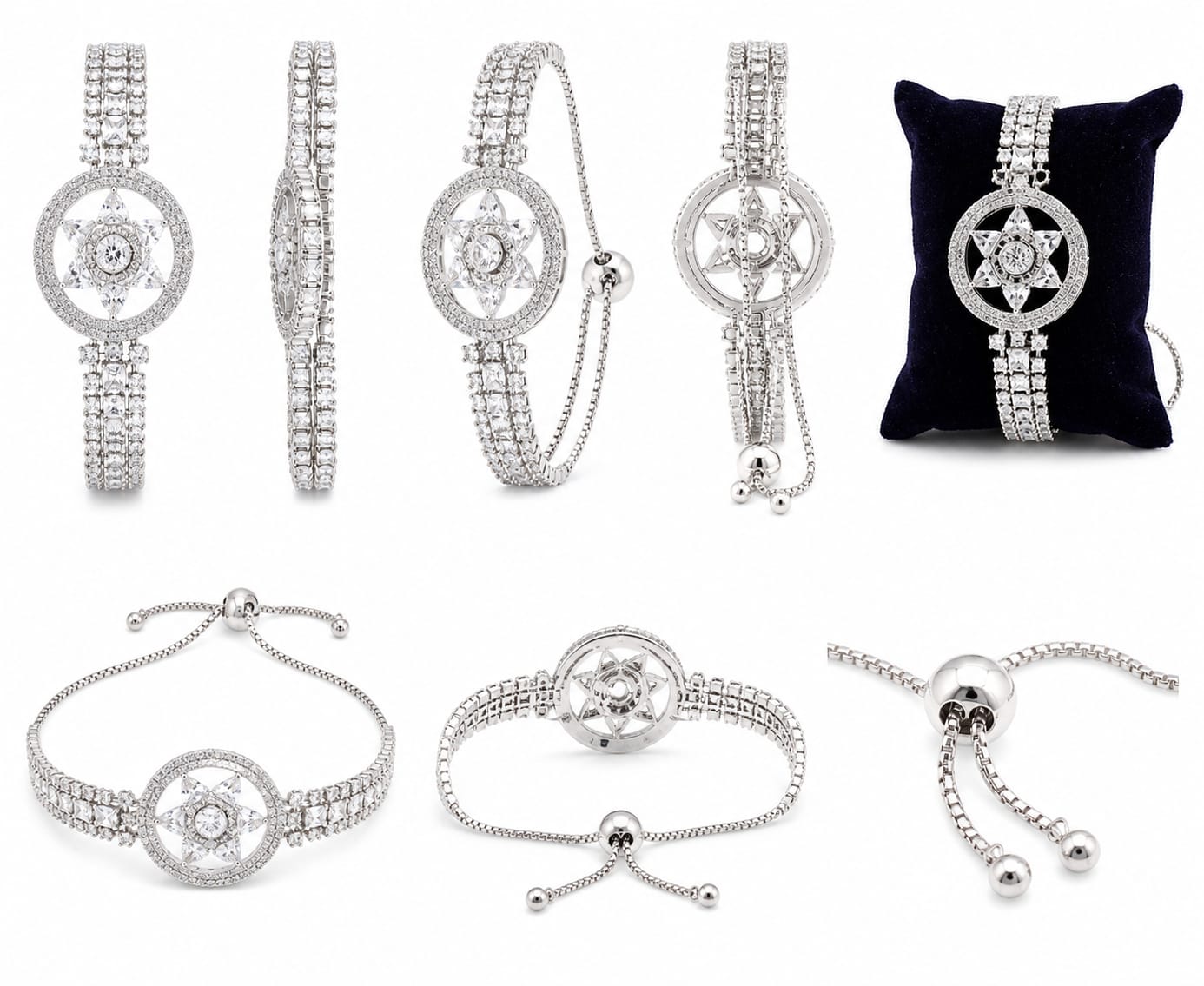 Crystal star bracelet