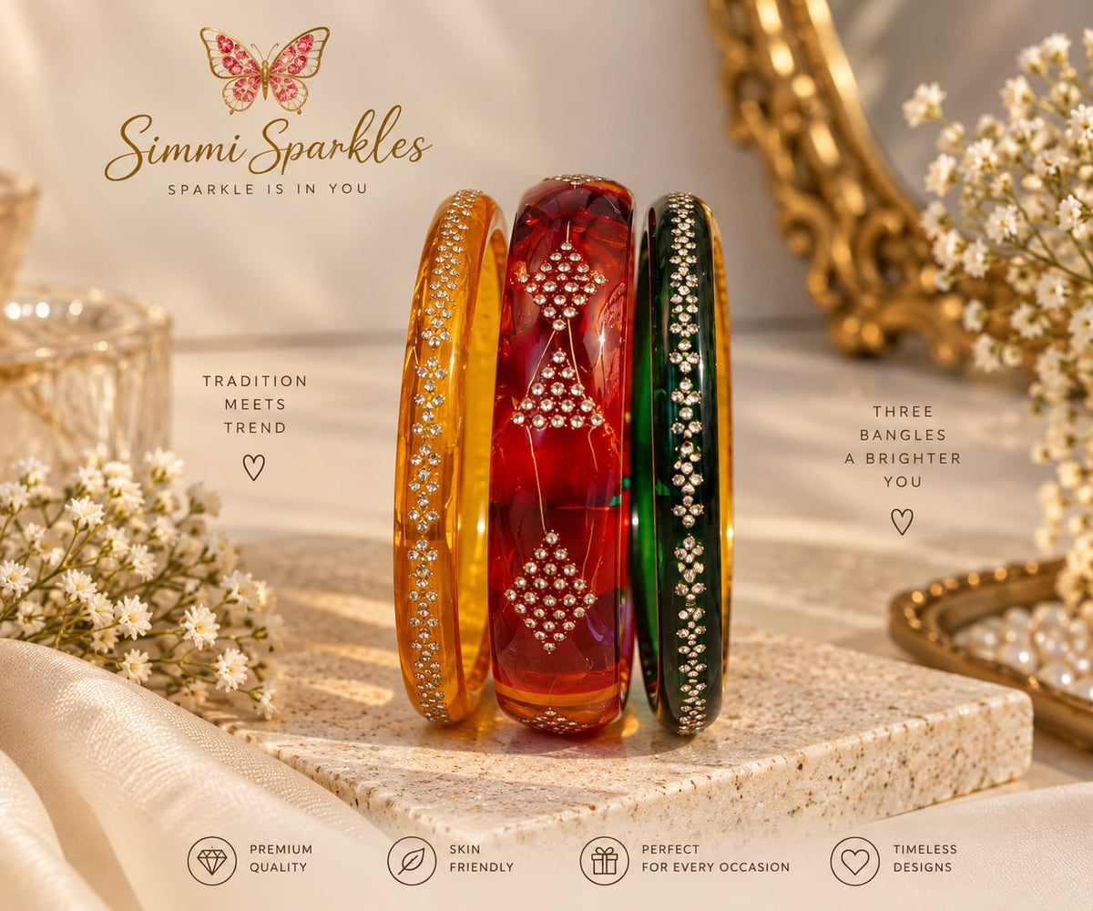 Royal trio Enamel bangles
