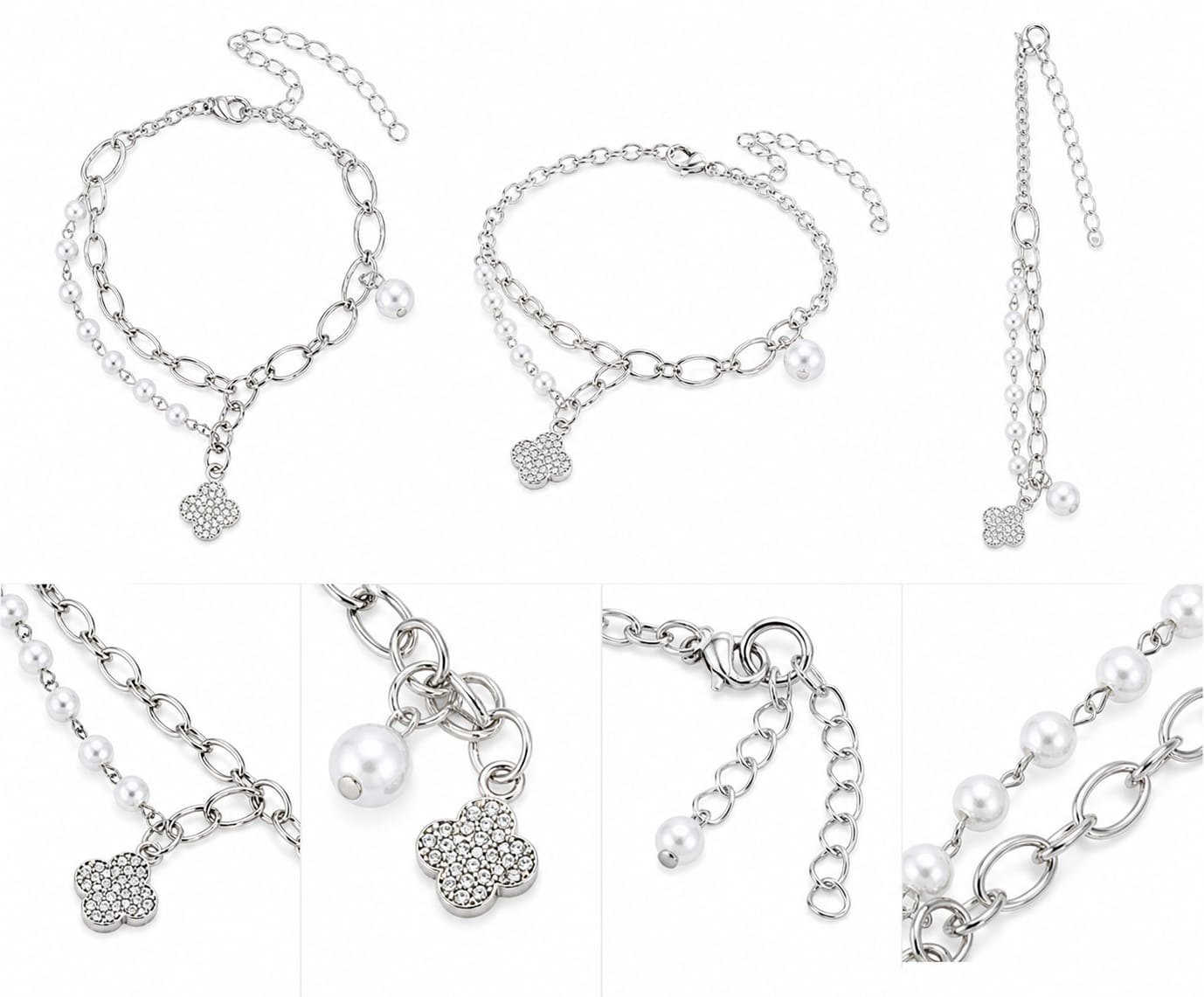 Heart charm bracelet