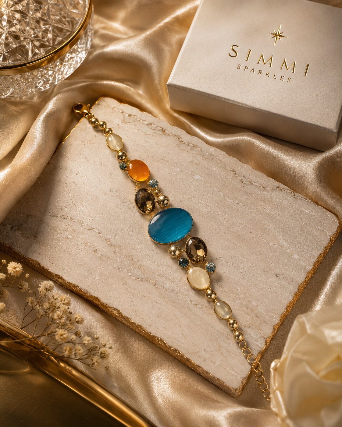 Ocean aura charm Bracelet