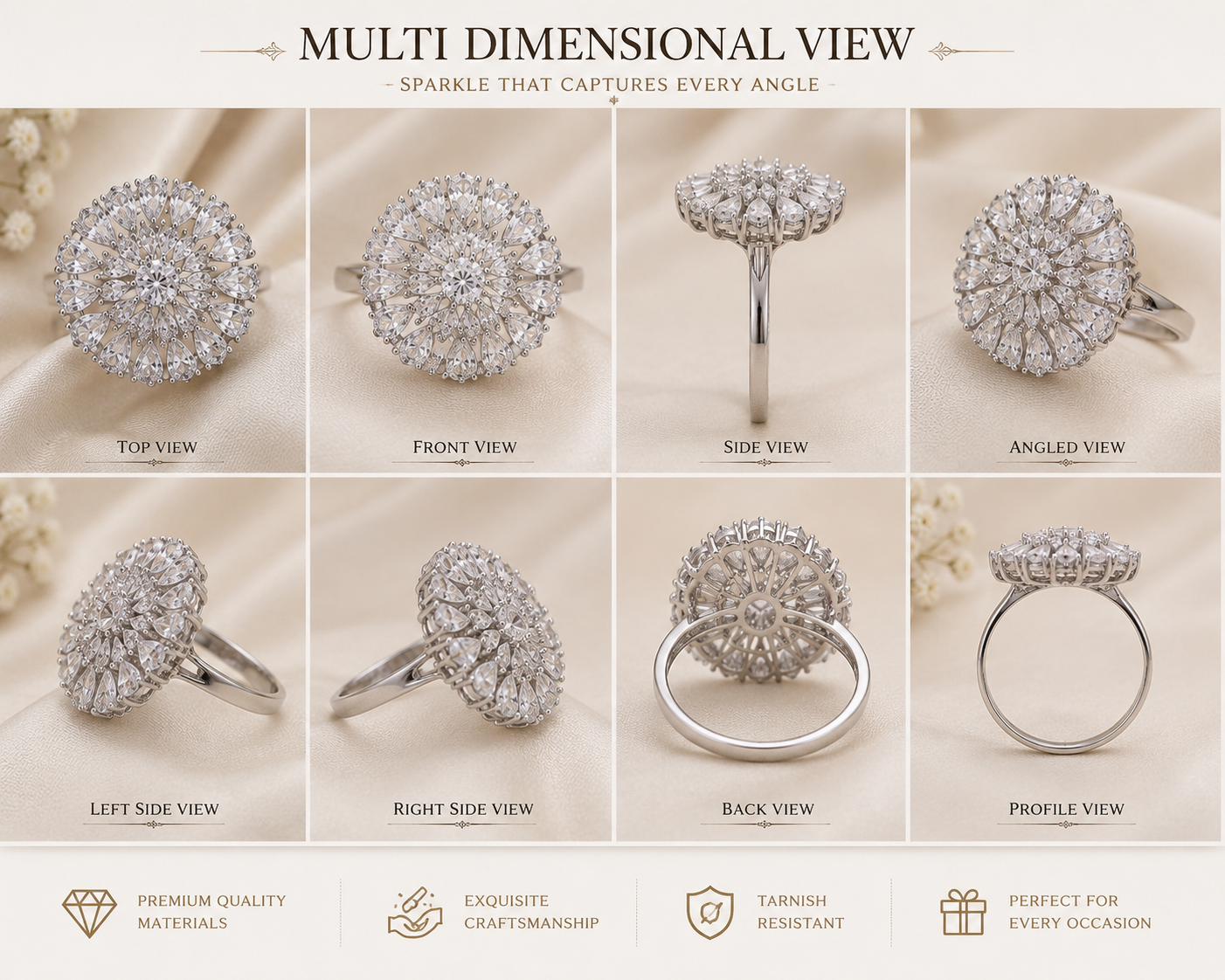 Celestial bloom ring