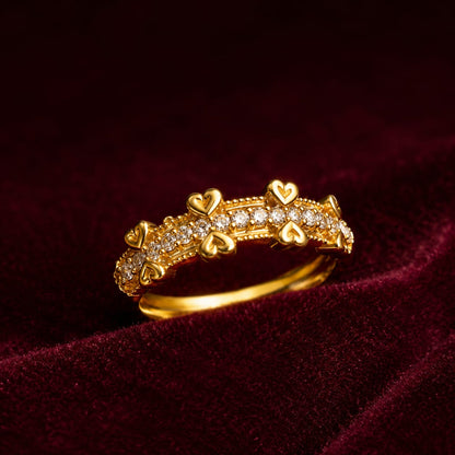 Tiny hearts ring