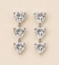 Crystal heart earrings