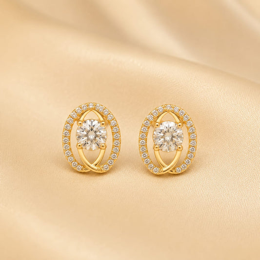 Pearl halo studs