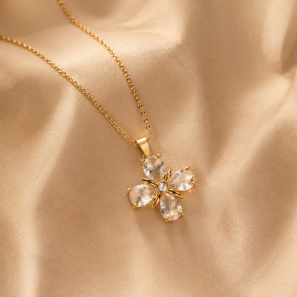 snowflake charm pendant necklace