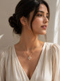 snowflake charm pendant necklace