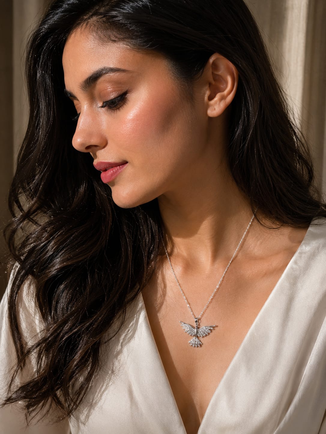 Aurora wings pendant