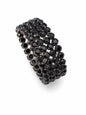 black crystal stone bracelet