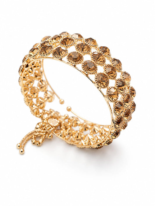 Golden stone bracelet