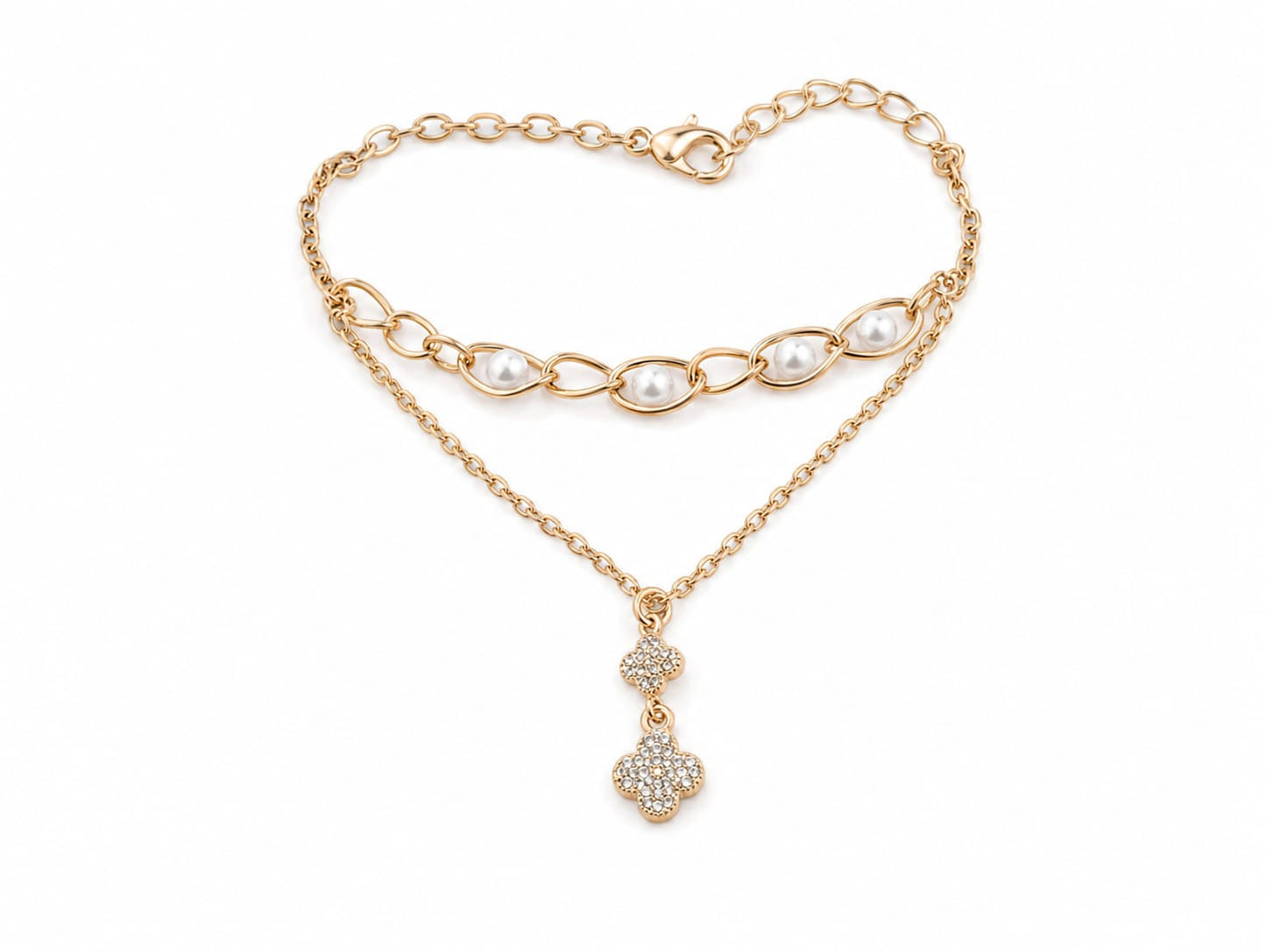 Heart charm bracelet