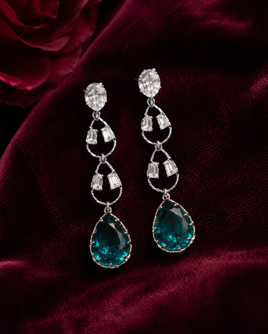 Ocean eyes drops earrings