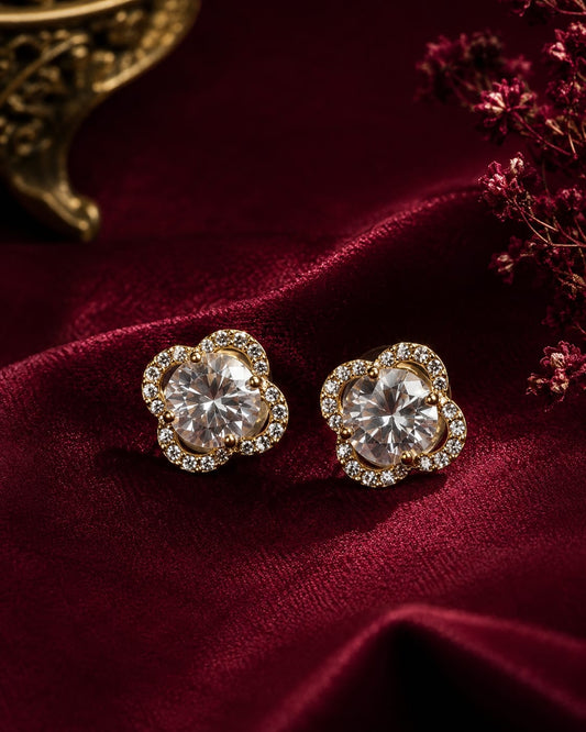 Diamond bloom studs