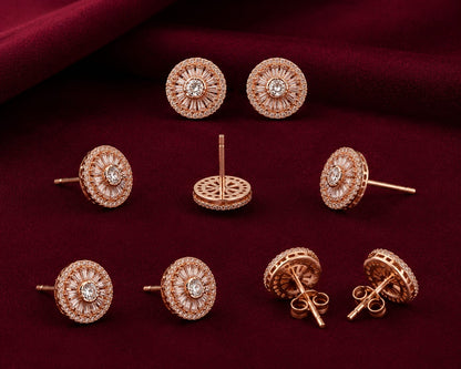 Crystal sunburst studs