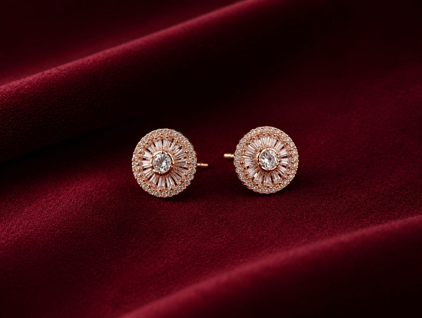 Crystal sunburst studs