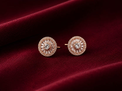 Crystal sunburst studs