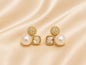 Golden globe earrings