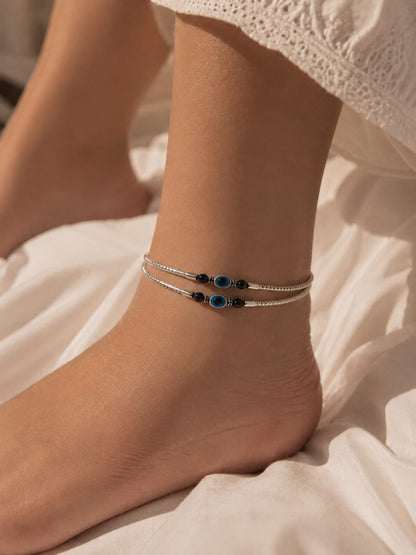 Nazar sparkle anklet
