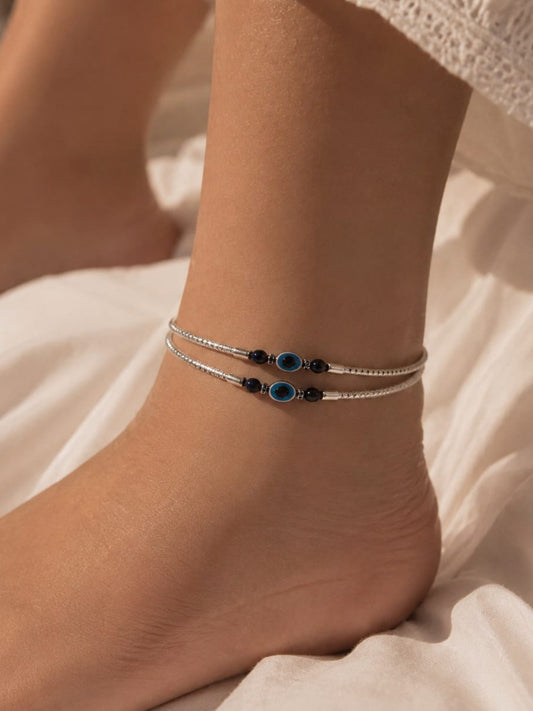 Nazar sparkle anklet