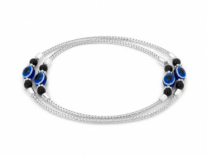 Nazar sparkle anklet