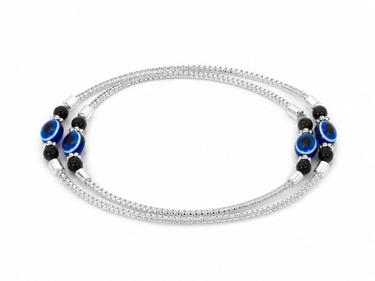 Nazar sparkle anklet