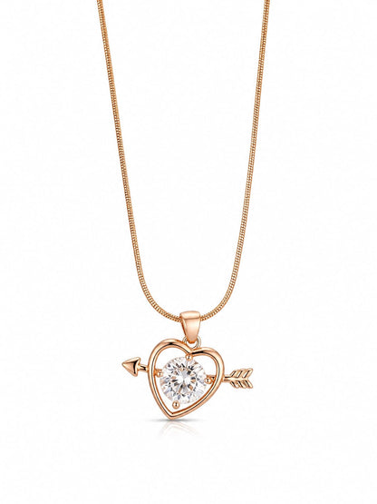 Heart arrow pendant necklace