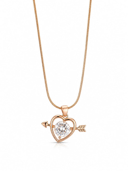 Heart arrow pendant necklace