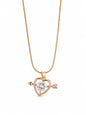 Heart arrow pendant necklace
