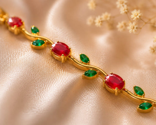 Cherry red golden tulip
