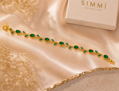 Green tulip bracelet