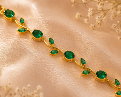 Green tulip bracelet