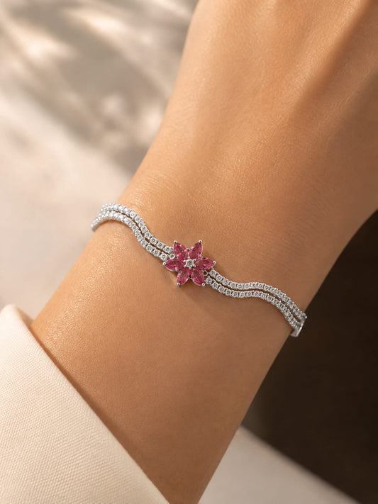 Rose Bloom Silver bracelet