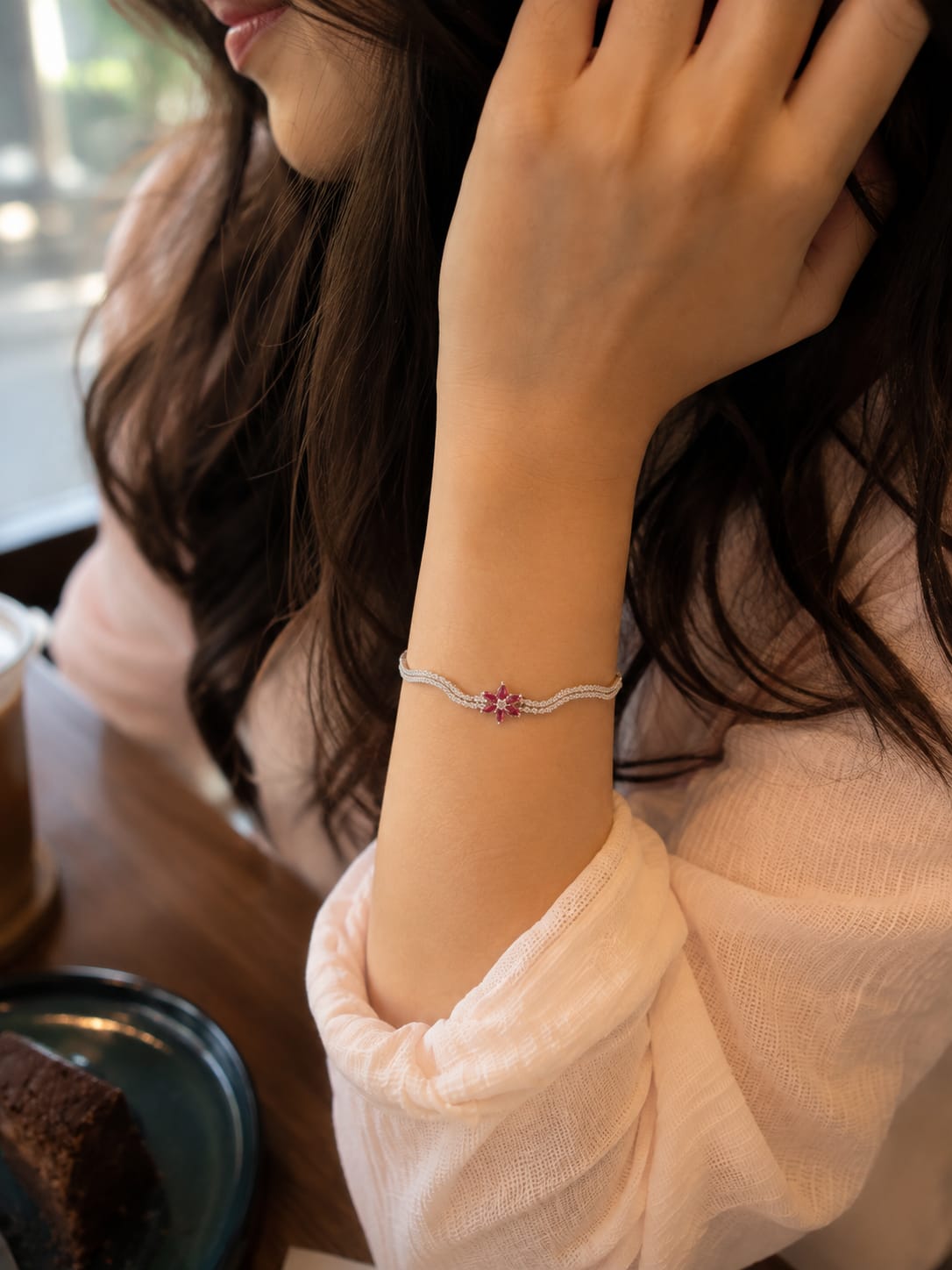 Rose Bloom Silver bracelet