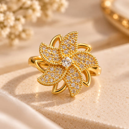 Bloom Floral revolving ring