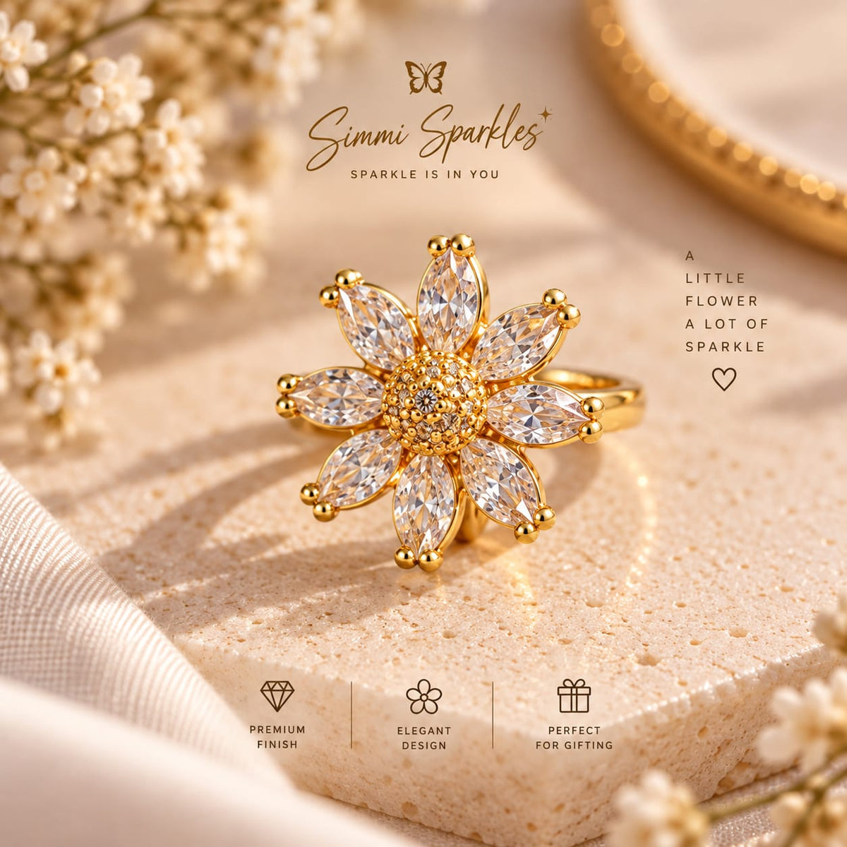Sparkle Revolving ring