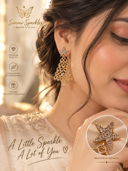Star Tree earrings set
