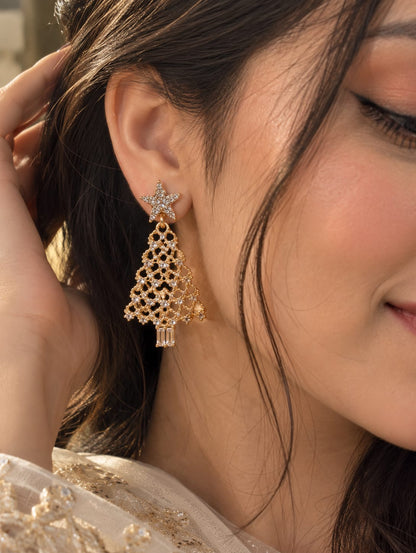 Star Tree earrings set