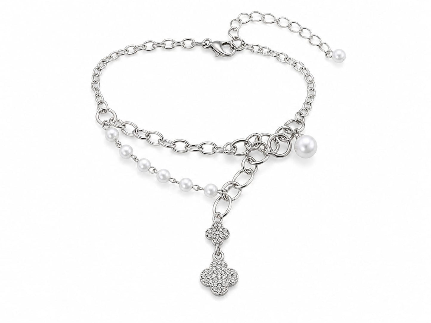 Heart charm bracelet