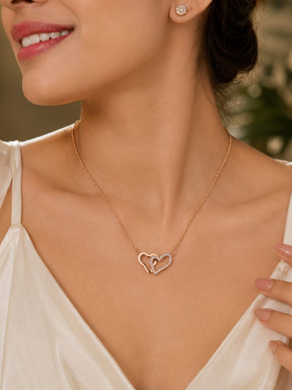 Joint heart pendant necklace