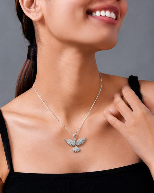 Aurora wings pendant