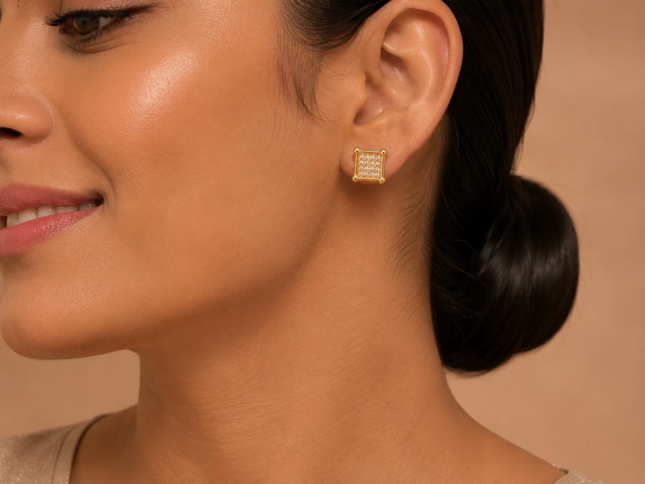 Golden galaxy studs
