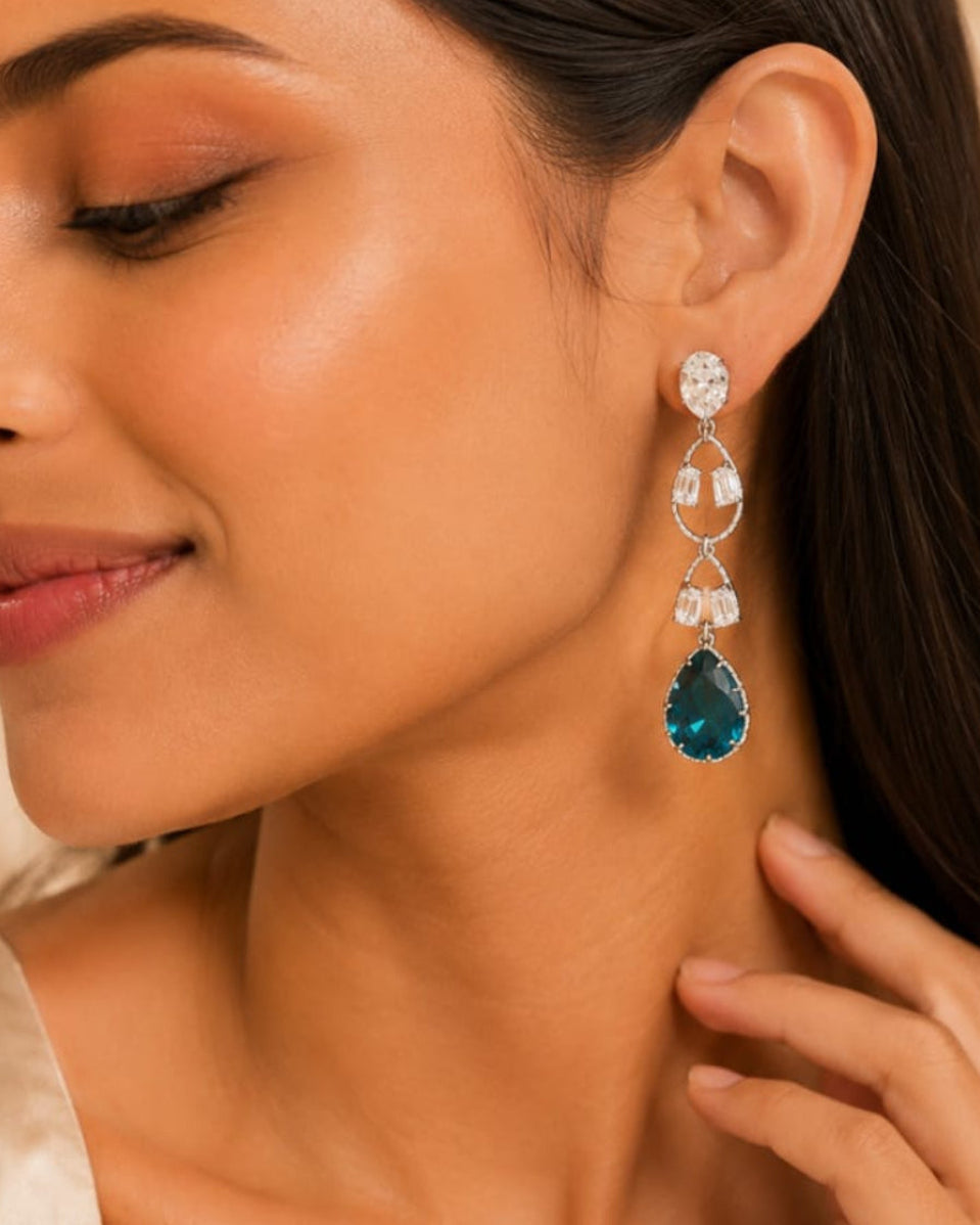 Ocean eyes drops earrings