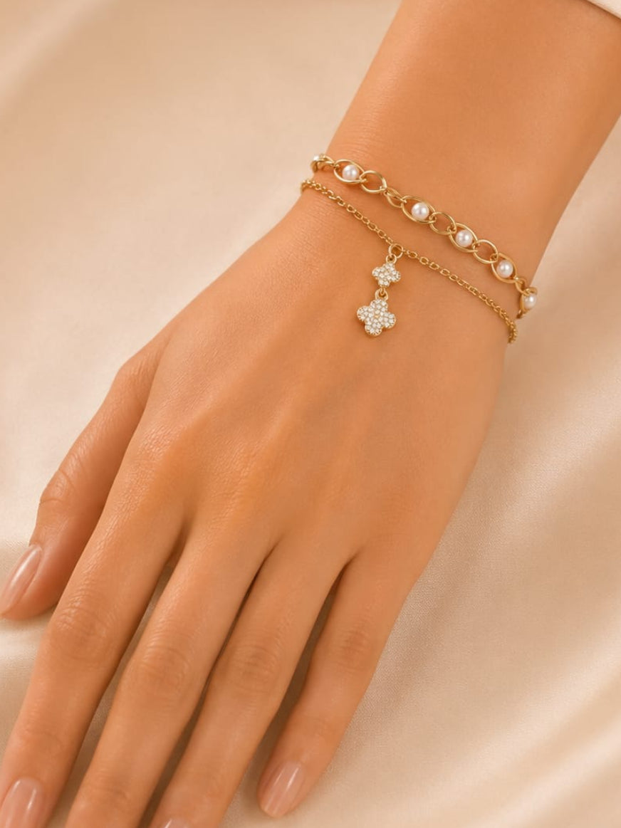 Heart charm bracelet