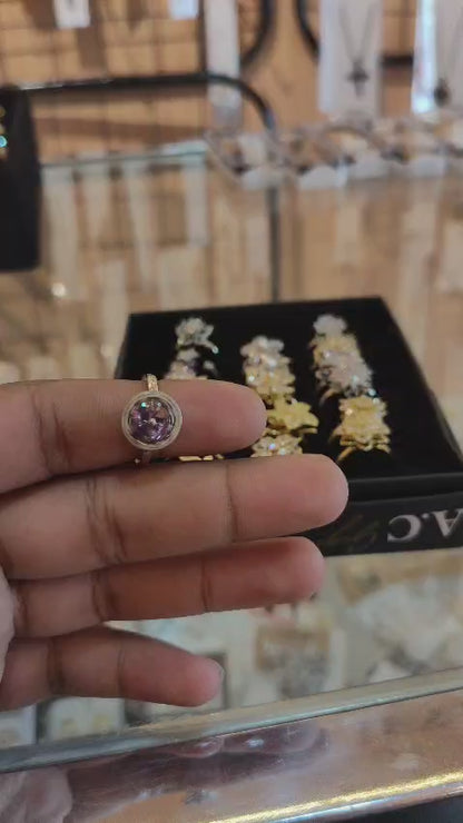 Amethyst Revolving Ring