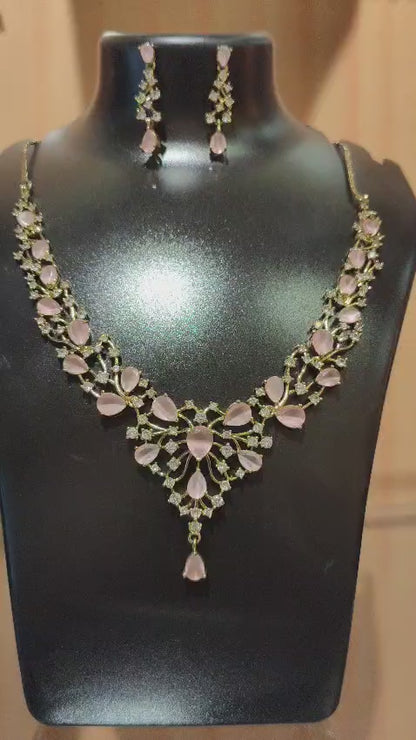 Blush Rose Elegance necklace set