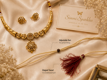 Swarn Pushp Dori Necklace