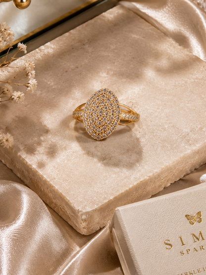 Golden globe ring