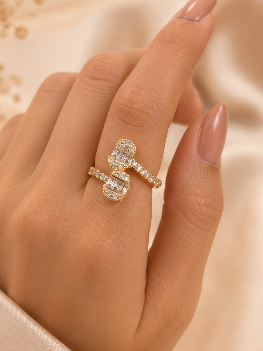 Golden galaxy ring