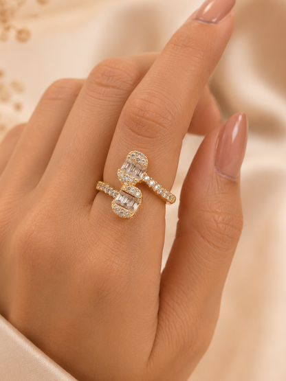Golden galaxy ring