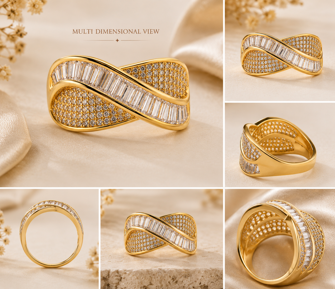 Gold infinity ring